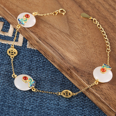 Feng Shui Coins Wealth Jade Bracelet-Your Soul Place